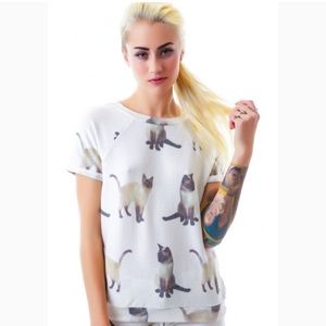 Wildfox We Are Siamese Camden Top XS